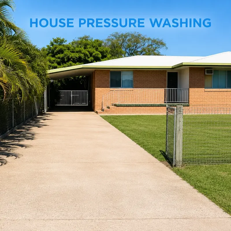 House washing service for residential property in Townsville